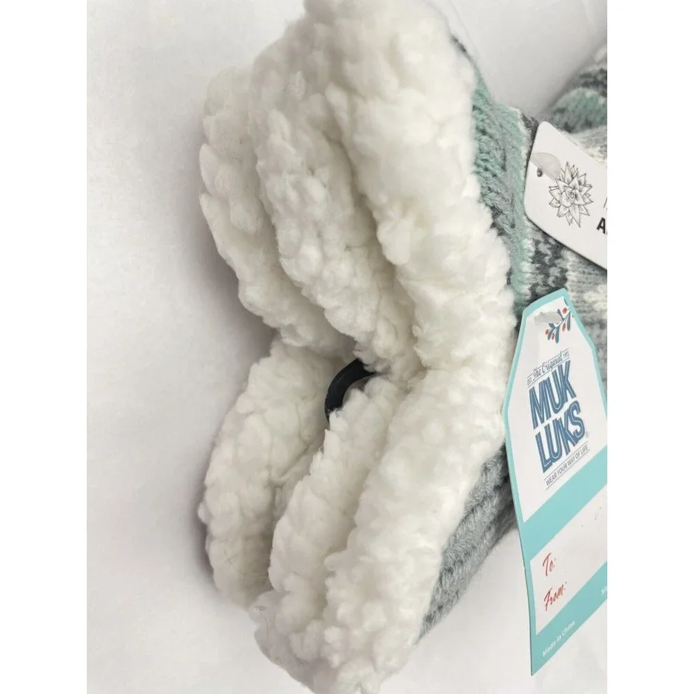 MUK LUKS  Aloe Infused Slipper Socks Women’s Size  S/M 6-8 Cozy & Warn